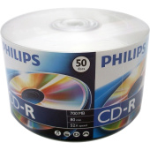 Диск CD-R Philips 700 МБ 52x cake box CR7D5SB50/97 (50 штук в упаковке)