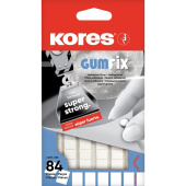 Клейкая масса двусторонняя монтажная Kores Gum Fix полимерная смесь 9 х 11 х 3.2 мм (84 штуки в упаковке)
