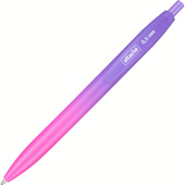 Ручка шариковая автоматическая Attache Градиент синяя корпус soft touch  (толщина линии 0.5 мм)