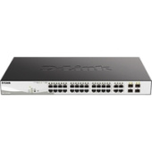 Коммутатор D-Link DGS-1100-26MPV2/A3A L2 24х1000Base-T, 2хкомбо, PoE 70 Вт
