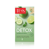 Чай зеленый Tess Get Detox 20 пакетиков (лайм, огурец, растительные компоненты)