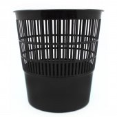 Корзина для мусора 10 л пластик черная (25.8х27.4 см)