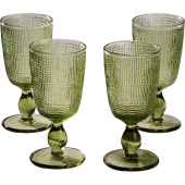 Набор бокалов для белого и красного вина Lefard Tempo green 280 мл (4  штуки в упаковке) Набор бокалов для белого и красного вина Lefard Tempo green 280 мл (4  штуки в упаковке)