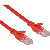 Патч-корд витая пара ExeGate UTP-RJ45-RJ45-5e-0,5M-RD cat 5e 0.5 м (EX258384RUS)