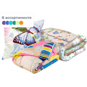 Набор 1.5-спальный Селена (одеяло 140x205 см, подушка 50x70 см, матрас 70x190 см, комплект постельного белья)