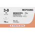 Шовный материал хирургический рассасывающийся Ethicon USP 3/0 70см  обратно-режущая игла 26 мм 3/8 MCP3326G (12 штук в упаковке)