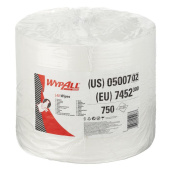 Бумага протирочная в рулоне Kimberly-Clark WypAll L40 7452 750 листов 32x34 см белая 1-слойная