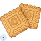 Печенье сахарное Любимое с ванильным вкусом 4 кг Печенье сахарное Любимое с ванильным вкусом 4 кг