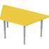 Стол трапеция на регулируемых ножках МЦ-83-7 (желтый/серый, 1104х564х580  мм) купить в интернет-магазине товаров для офиса и дома ТопГрад с доставкой