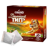 Чай черный Grand Великий Тигр 100 пакетиков без ярлычка