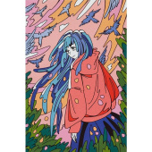 Картина по номерам Lori Аниме Свобода сознания