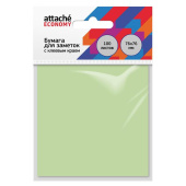 Стикеры Attache Economy 76x76 мм пастельный зеленый (1 блок на 100 листов)
