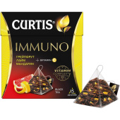 Чай черный Curtis Immuno 15 пирамидок (грейпфрут, лайм, мандарин)