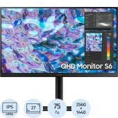 Монитор 27 Samsung LS27B610EQIXCI чёрный