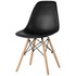 Стул обеденный Eames 1208568 чёрный (пластик, массив дерева)