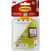 Застежки самоклеящиеся Command для картин белые малые 8 пар (17202-2)