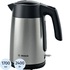 Чайник электрический Bosch TWK 7L460 серебристый купить в интернет-магазине товаров для офиса и дома ТопГрад с доставкой