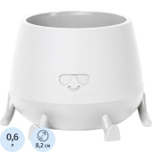 Кашпо с поддоном La decoro Мистер Крутой 0.6 л белый (8.8x8.2 см) купить в интернет-магазине товаров для офиса и дома ТопГрад с доставкой