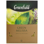 Чай зеленый Greenfield Green Melissa 100 пакетиков