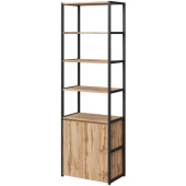 Стеллаж для документов Easy to lead K-Loft 241H026 дуб  натуральный/чёрный 670х400х2105 мм