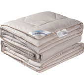 Одеяло евро Medsleep Sonora 200x210 см стёганое с кантом бежевое