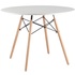 Стол обеденный Eames (круглый, белый/бук, d1000х740 мм)