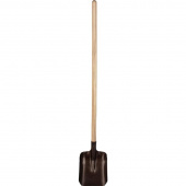 Лопата совковая 27x21.5 см с порошковой окраской и деревянным черенком