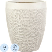 Кашпо Idealist Лотус 43 л слоновая кость (42.5x36 см)