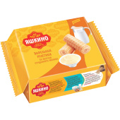 Вафельные рулетики Яшкино со вкусом сгущенного молока 160 г купить в интернет-магазине товаров для офиса и дома ТопГрад с доставкой