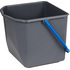 Ведро Росмоп 25 л пластик серое/синяя ручка (с мерной шкалой,  ударопрочное)