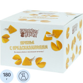 Печенье Корпорация удачи Стандарт с предсказаниями 180 г (30 штук в  упаковке) купить в интернет-магазине товаров для офиса и дома ТопГрад с доставкой