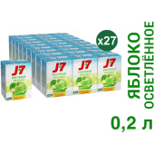 Сок J7 яблочный 0.2 л купить в интернет-магазине товаров для офиса и дома ТопГрад с доставкой
