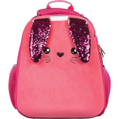 Ранец Комус Класс (№1 School) Basic Bunny анатомический розовый с двумя  отделениями