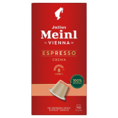 Кофе в капсулах для кофемашин Julius Meinl Espresso Crema Bio (10 штук в упаковке) купить в интернет-магазине товаров для офиса и дома ТопГрад с доставкой