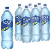 Вода питьевая Аква Минерале газированная 2 л купить в интернет-магазине товаров для офиса и дома ТопГрад с доставкой