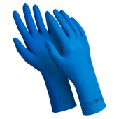 Перчатки КЩС Manipula Эксперт Ультра DG-042 латекс синие (размер 7, S, 25 пар в упаковке)