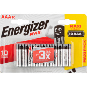 Батарейка AAA мизинчиковая Energizer Max (10 штук в упаковке)