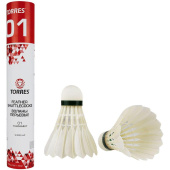 Набор воланов Torres 01 12 штук (перо/пробка, в тубе) купить в интернет-магазине товаров для офиса и дома ТопГрад с доставкой