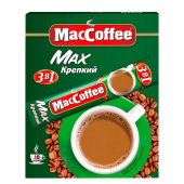 Кофе порционный растворимый MacCoffee Max 3 в 1 крепкий 20 пакетиков по 16 г купить в интернет-магазине товаров для офиса и дома ТопГрад с доставкой