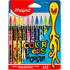Фломастеры Maped Color'Peps Monster 12 цветов смывающиеся с вентилируемыми колпачками (845400)