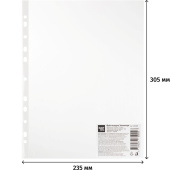 Файл-вкладыш Выбор есть Элементари А4 45 мкм гладкий с перфорацией (100  штук в упаковке) купить в интернет-магазине товаров для офиса и дома ТопГрад с доставкой