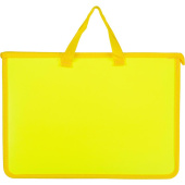 Папка-портфель пластиковая Attache Neon А4+ желтая (340x245 мм, 1 отделение)