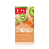 Чай улун Tess Get Energy 20 пакетиков (жасмин, киви, растительные компоненты)