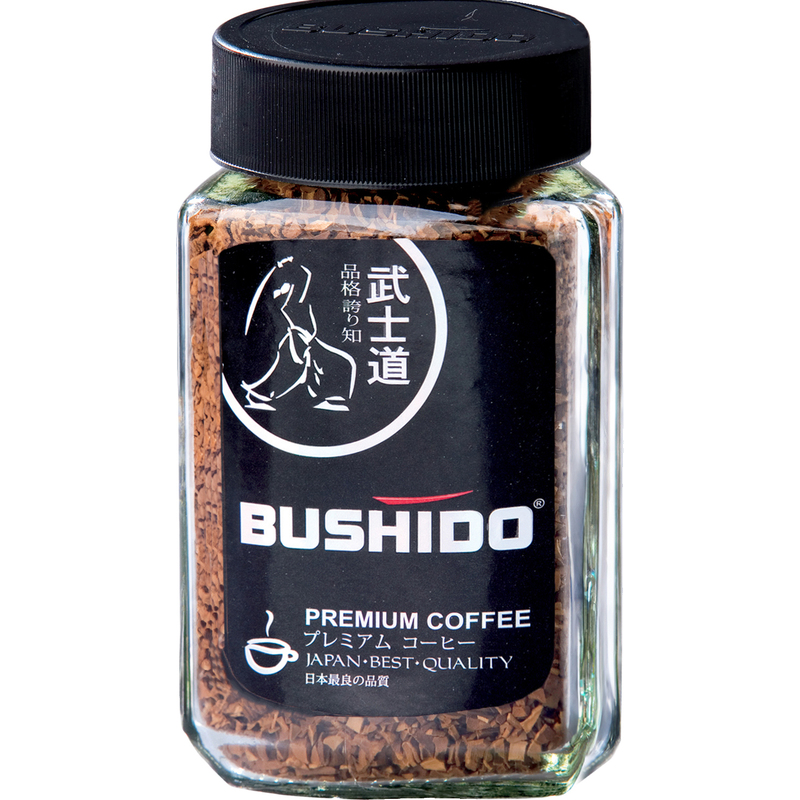 Кофе растворимый Bushido Black Katana 100 г (стеклянная банка)