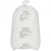 Пакеты для медицинских отходов класс А 110 л белый 70x110 см 13 мкм (300 штук в упаковке)