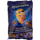 Конфеты шоколадные Ореховичи Миндаль Иванович с цельным миндалём 0.5 кг