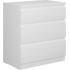 Комод Кастор (белый, 650х396х716 мм, 3 ящика)