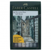 Набор капиллярных ручек Faber-Castell Pitt Artist Pen Soft Brush 8 цветов