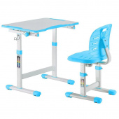 Комплект детской мебели Omino Blue парта со стулом регулируемые (белый/голубой)