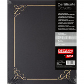 Папка для сертификатов Decadry синяя (A4, 300 г/кв.м, 5 штук в упаковке)